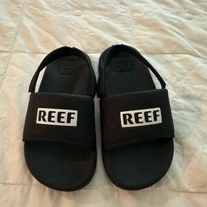 Reef Black Slide Sandals